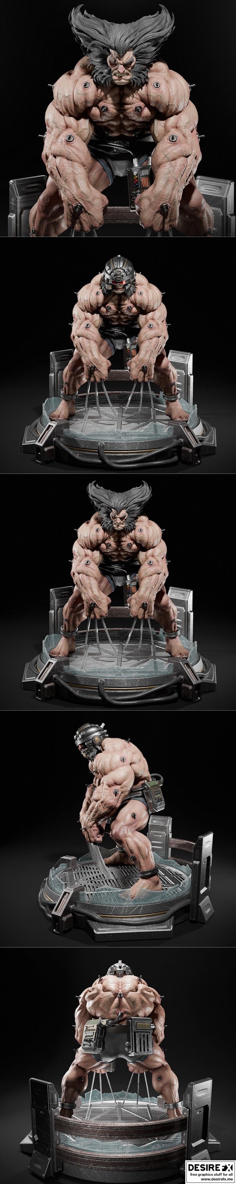 Ca 3d Studios - 狼刃（Weapon X）3D打印模型|Ca 3d Studios – Wolverine (Weapon X) – 3D Print Model STL