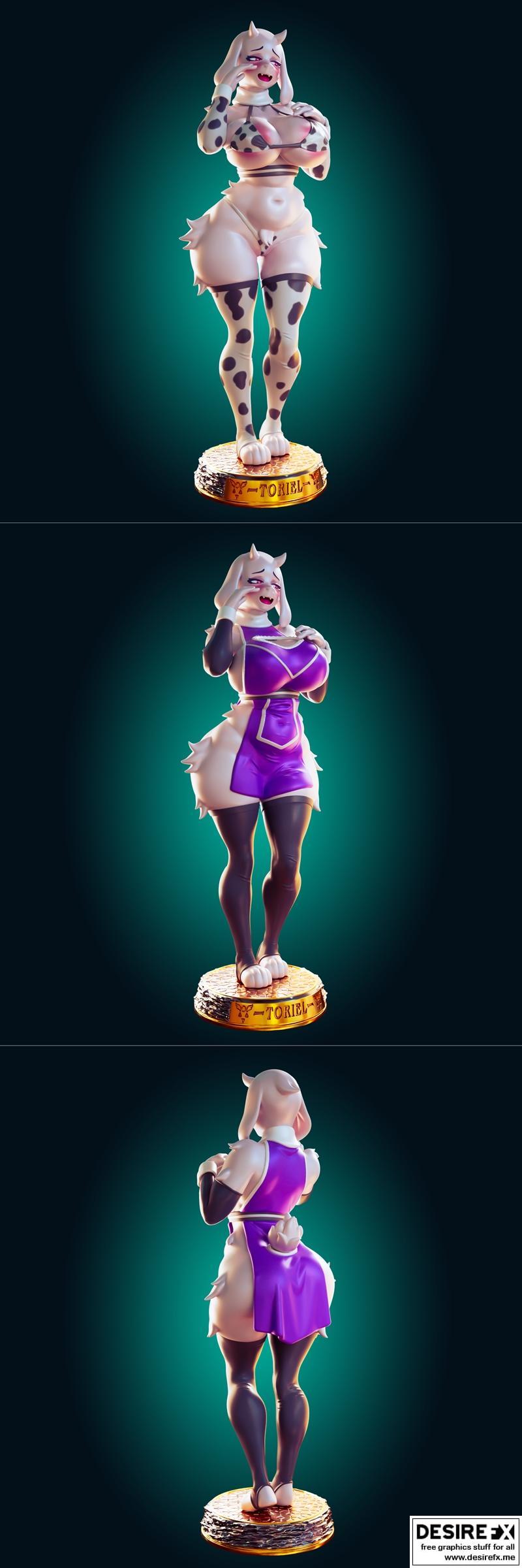 Rhu工作室 3D打印模型 托蕾尔角色模型|Officer Rhu – Toriel – 3D Print Model STL