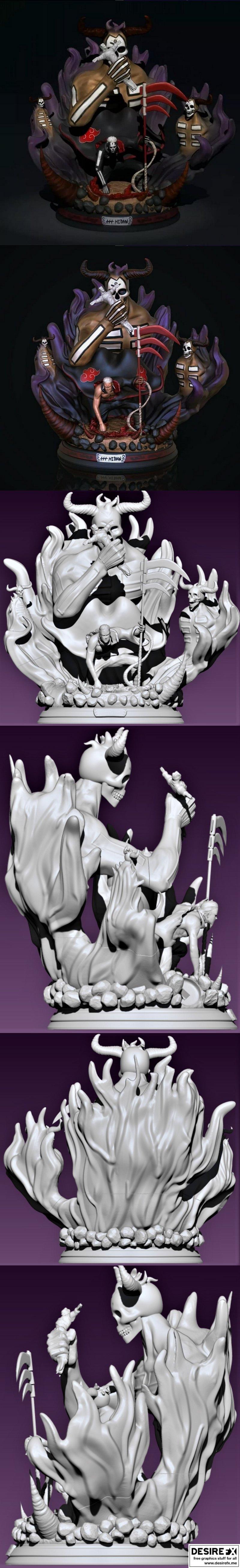 火影忍者疾风传-迪达拉-3D打印模型|Hidan from Naruto Shippuden – 3D Print Model