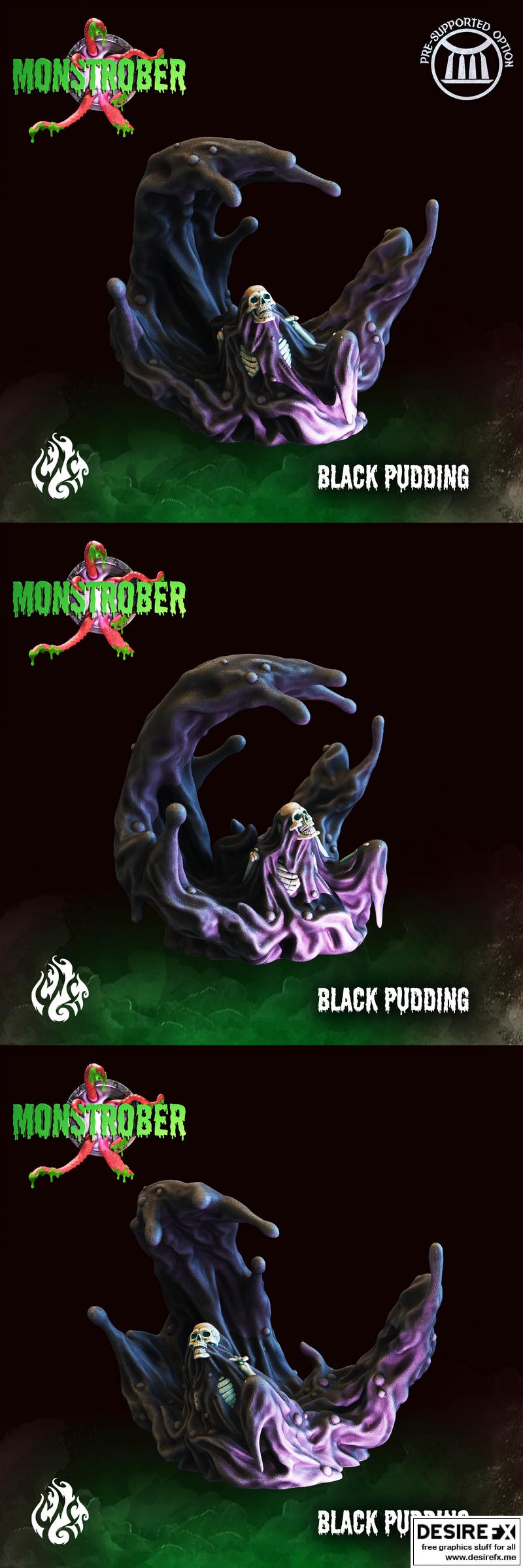 黑布丁3D打印模型|Black Pudding – 3D Print Model