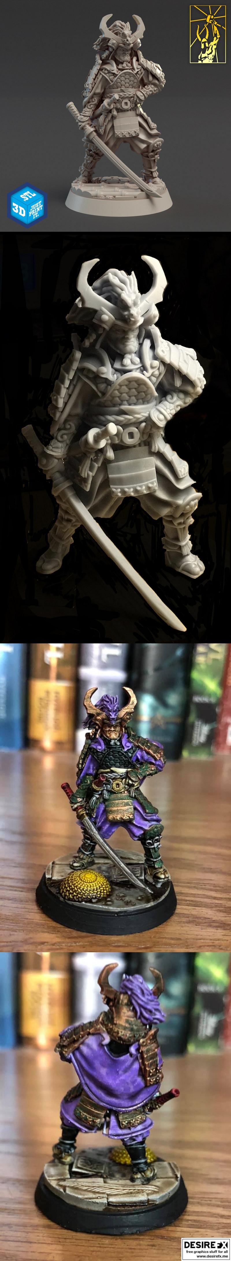 瑞云战神 - 3D打印模型|Ruijn Shogun – 3D Print Model