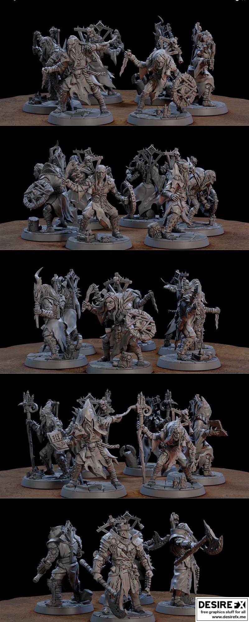 熔摩拉的罗德堡邪教徒 3D打印模型|Artisan Guild – Rodburg Cultist of Melmora December 2023 – 3D Print Model STL