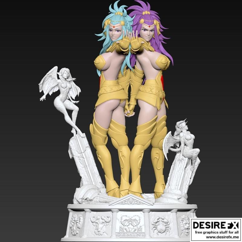 Sxy Geminis - 3D打印模型 - 双子座角色造型|Sxy Geminis – 3D Print Model STL
