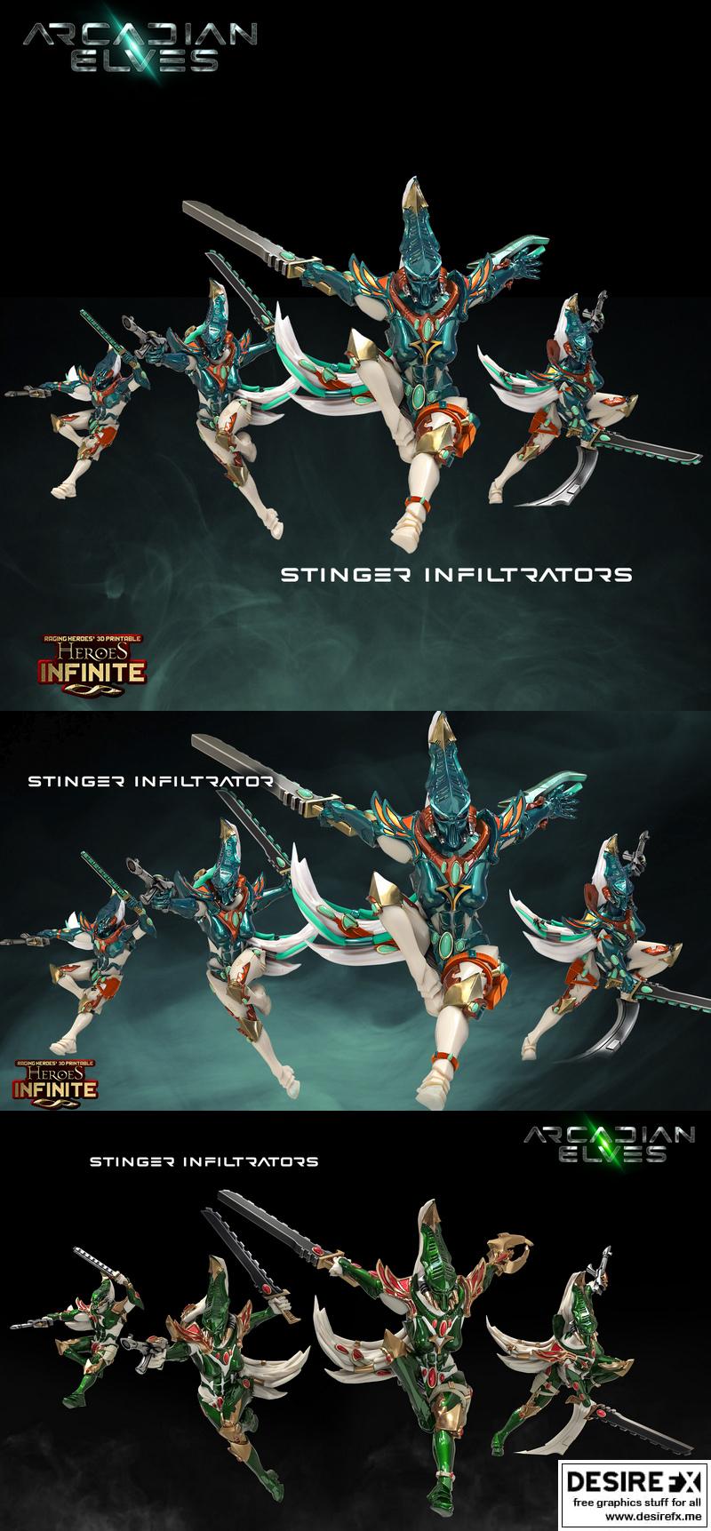 Stinger入侵者——3D打印模型|Stinger Infiltrators – 3D Print Model