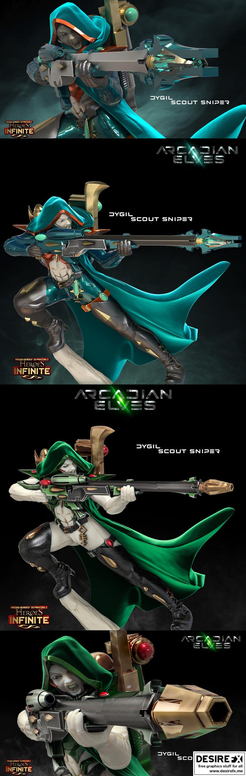 Dygil侦察兵狙击手 3D打印模型|Dygil Scout Sniper – 3D Print Model