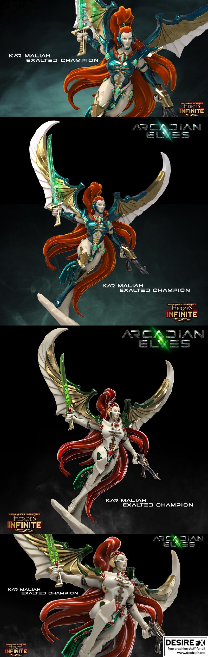 Kar Maliah 3D打印模型|Kar Maliah Exalted Champion – 3D Print Model