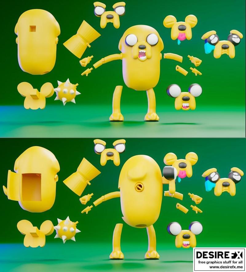 杰克犬 3D打印模型|Jake the Dog – 3D Print Model STL