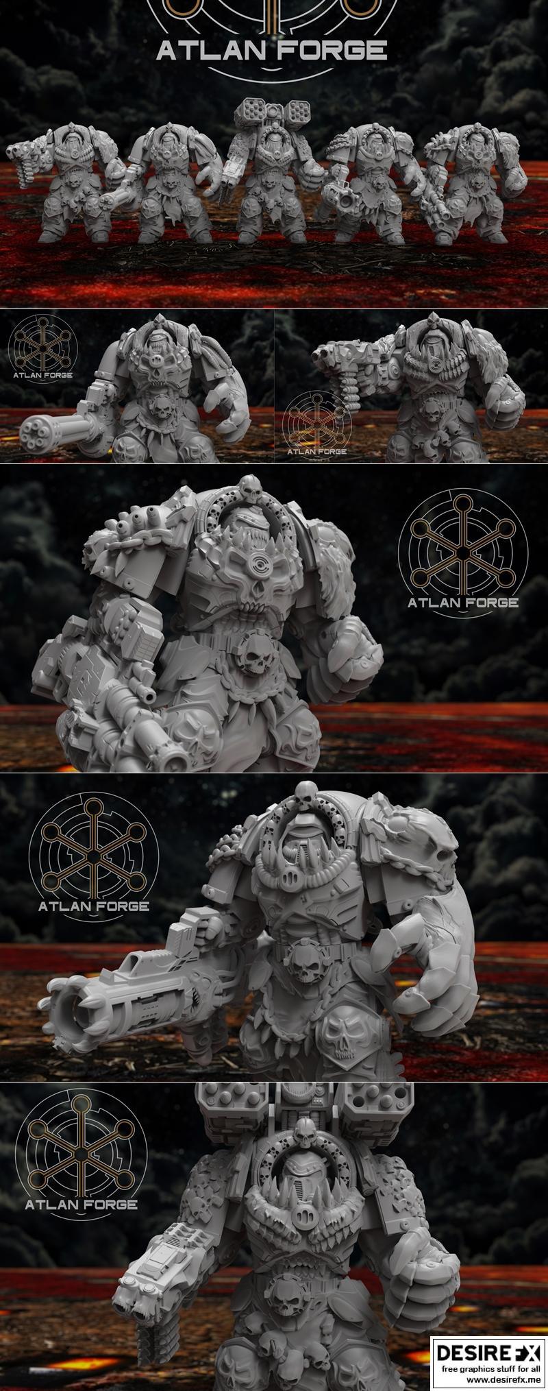 阿特兰锻造厂 - 黑暗死神 - 3D打印模型|Atlan Forge – Hades Thanatoi – 3D Print Model STL