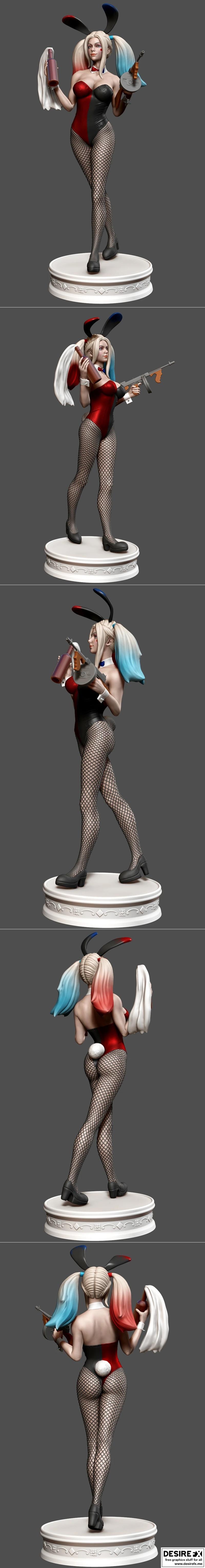 史诗海盗——兔奎因——3D打印模型|Epic Pirates – Bunny Quinn – 3D Print Model STL