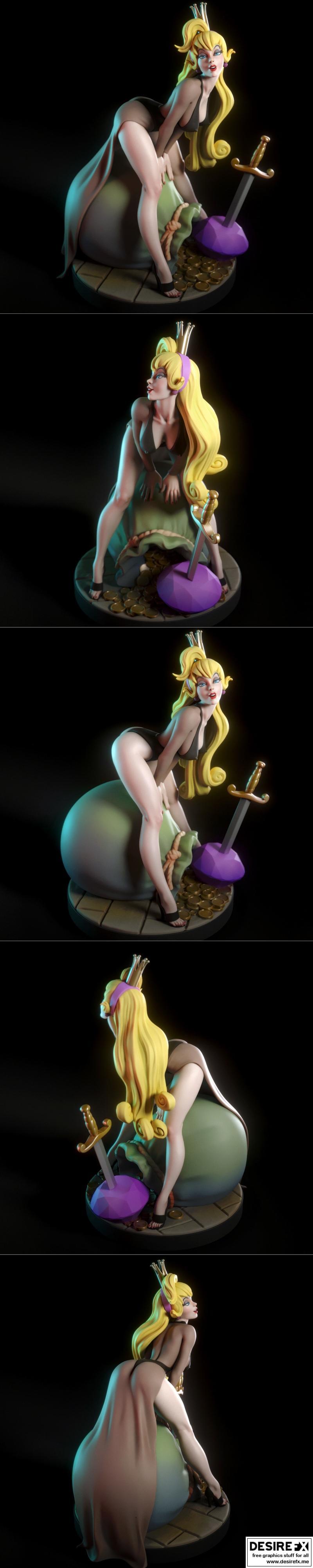 Torrida Minis - 甜心黛芬 3D打印模型|Torrida Minis – Princess Daphne – 3D Print Model STL