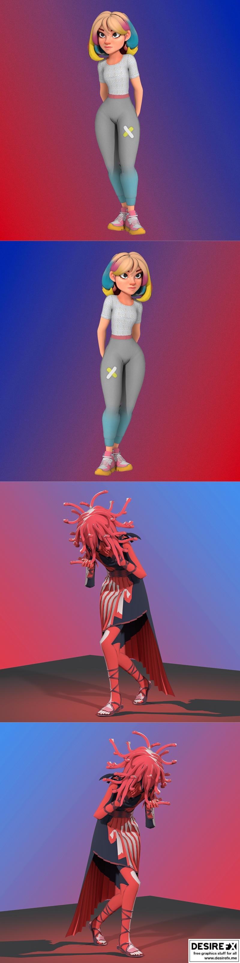 洛基与美杜莎 3D打印模型|Lois and Medusa – 3D Print Model STL