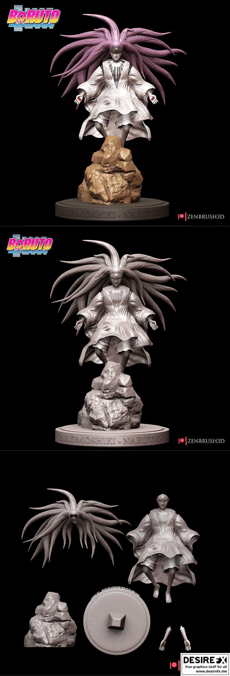 博人传：鸣人与宇智波斑3D打印模型|Momoshiki Otsutsuki – Boruto – 3D Print Model STL