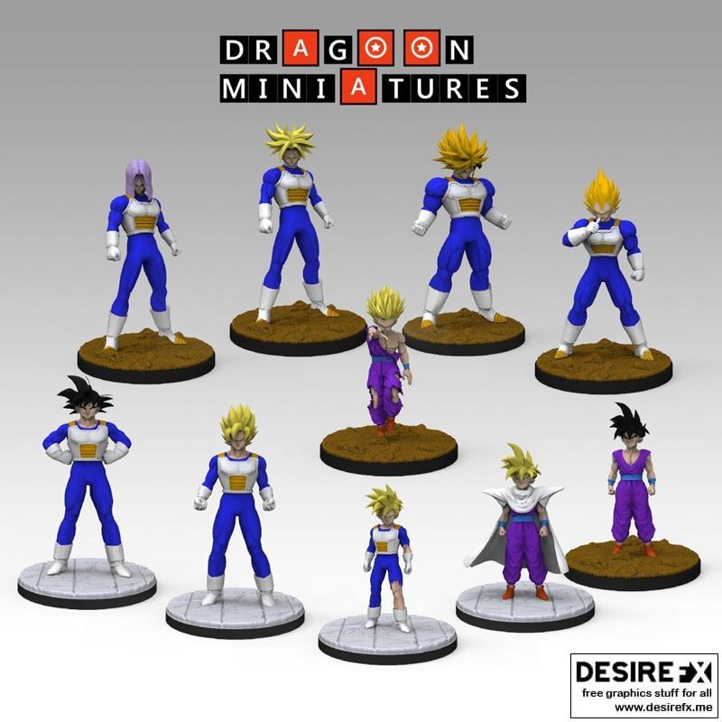 龙族迷你模型 - 第14期 - 细胞传奇结局 3D打印模型|Dragoon Miniatures – Term 14 – Cell Saga Ends – 3D Print Model STL