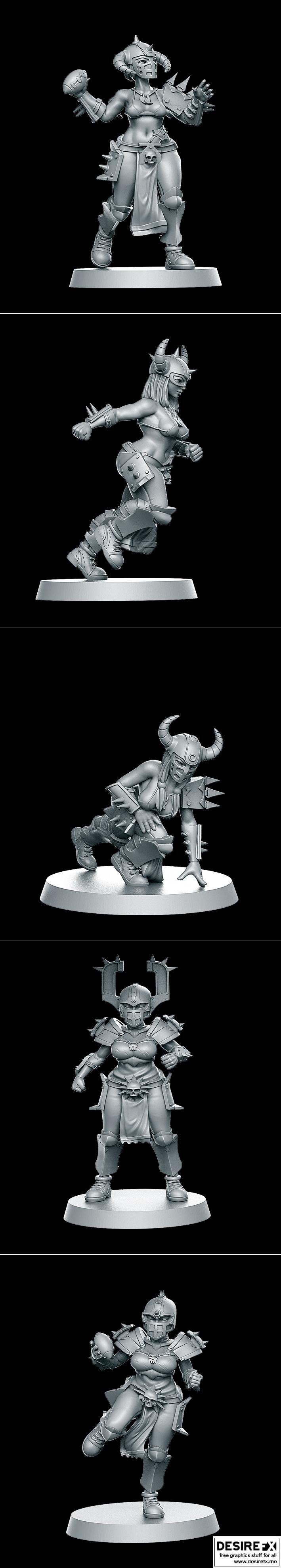 RN工作室 - 斩杀团队Vol1&Vol2 - 3D打印模型STL|RN Estudio – Slaughters Team Vol1 and Slaughters Team Vol2 – 3D Print Model STL