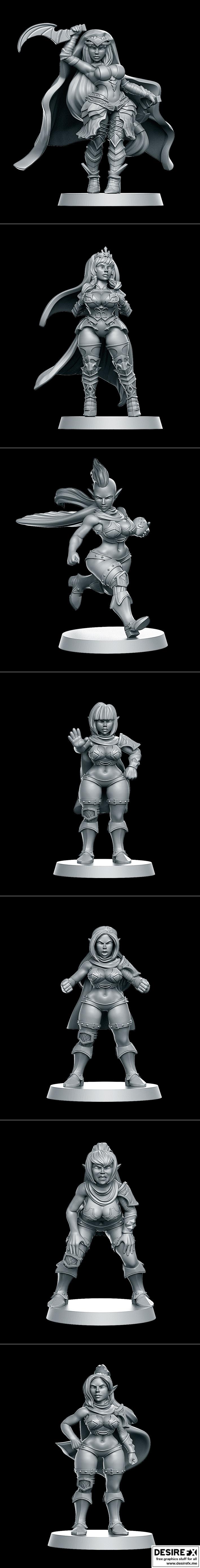 RN工作室 - 吸引者团队Vol1&Vol2 - 3D打印模型|RN Estudio – Lure Team Vol1 and Lure Team Vol2 – 3D Print Model STL