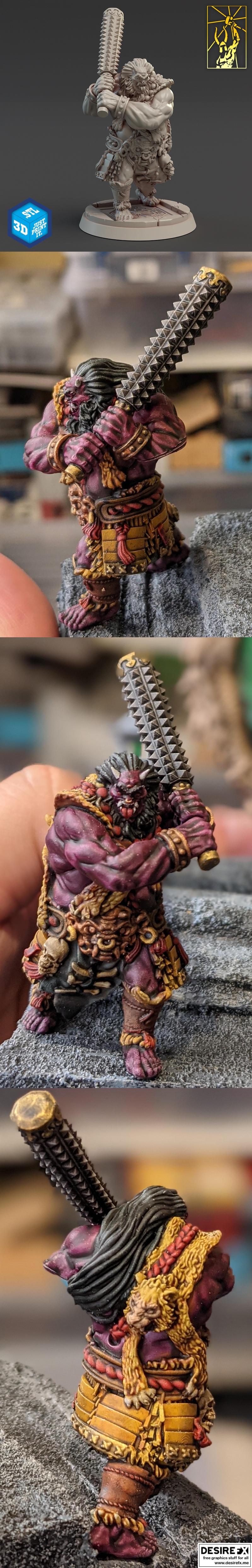 Oni 1 - 3D打印模型：动漫角色立体造型设计|Oni 1 – 3D Print Model