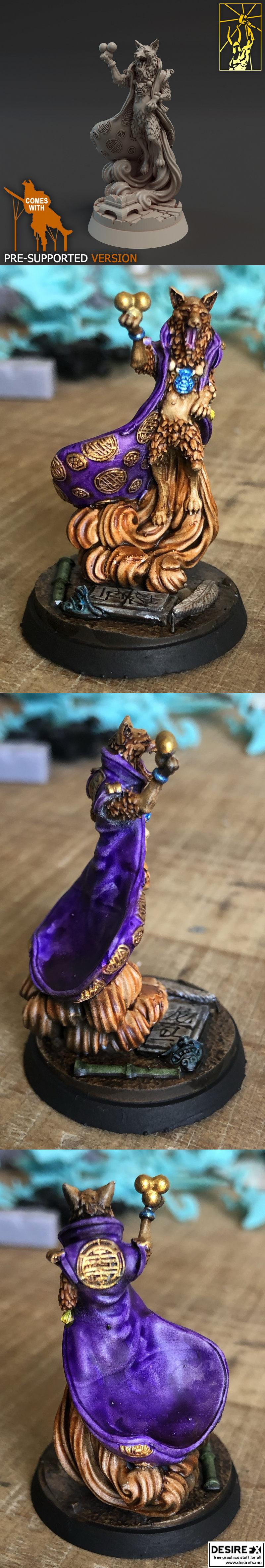 Kitsune - 3D打印动漫角色模型|Kitsune – 3D Print Model