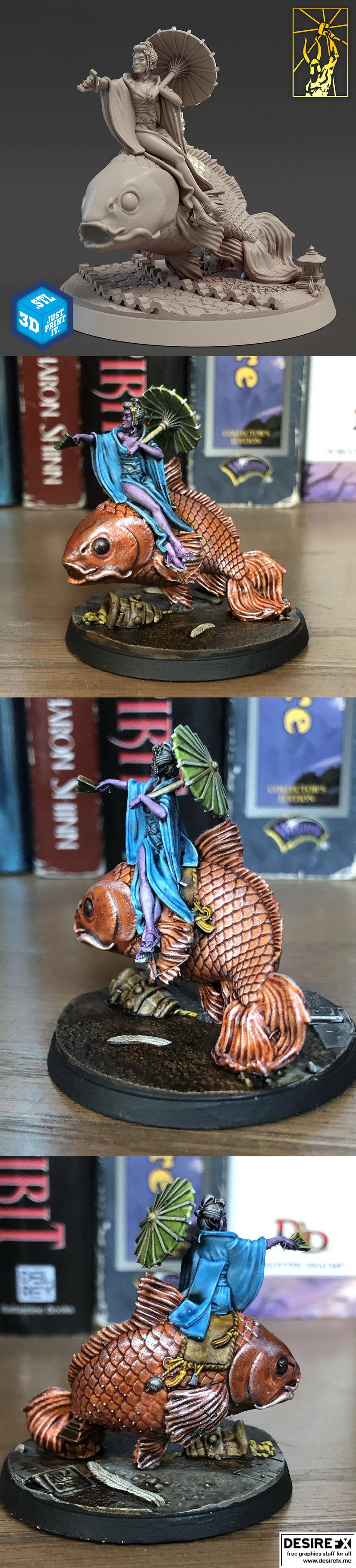 Hori Mizu Koi Mage 3D打印模型|Hori Mizu Koi Mage – 3D Print Model