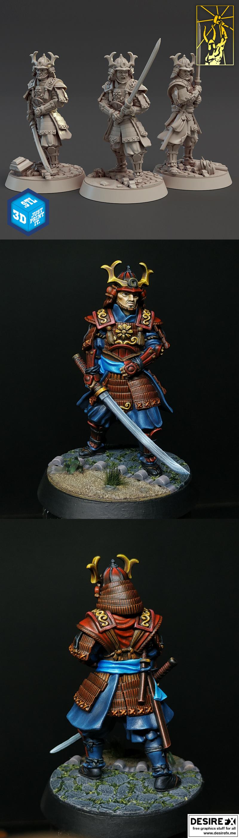 Blademasters 3D打印模型：剑士系列角色精品复刻|Blademasters – 3D Print Model