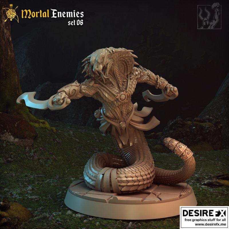 娜迦刺客 3D打印模型|Naga Assassin – 3D Print Model