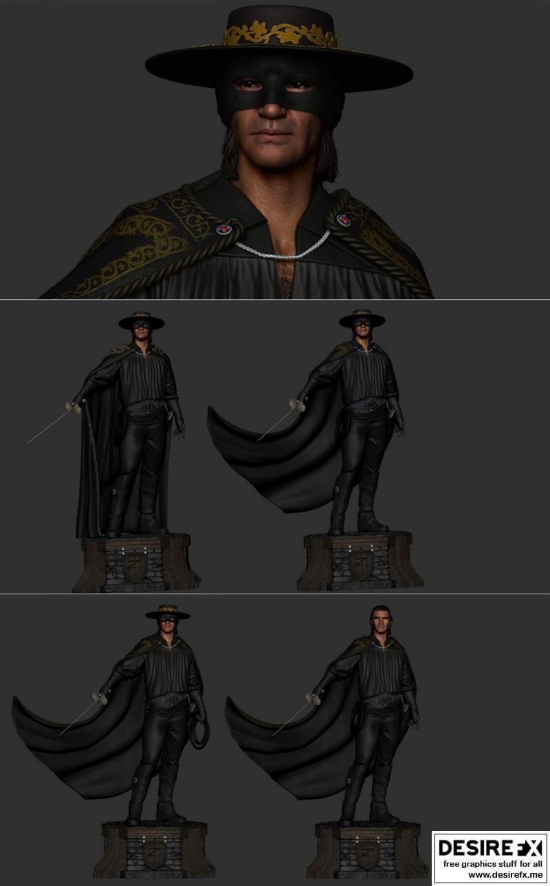 Zorro 3D打印模型|Zorro – 3D Print Model STL