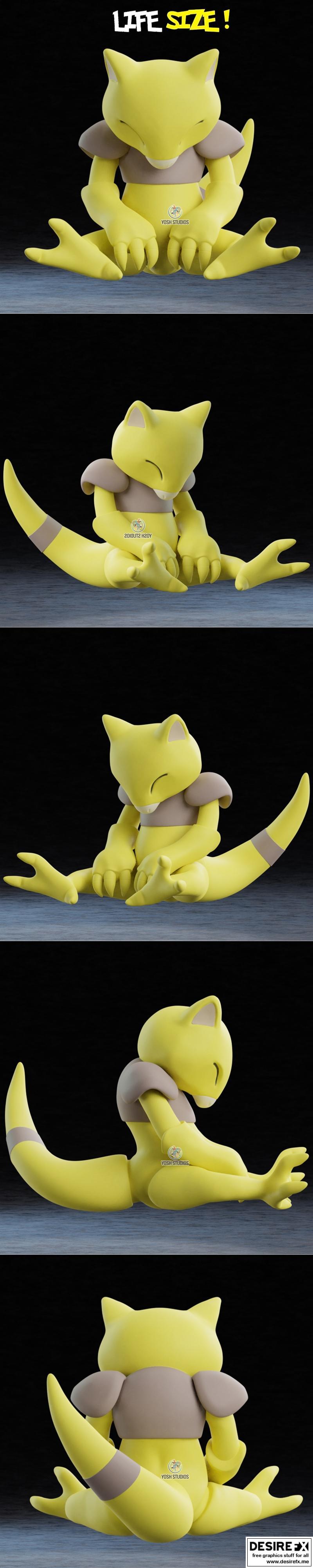 生命大小的阿布拉——3D打印模型|Life Sized Abra – 3D Print Model STL
