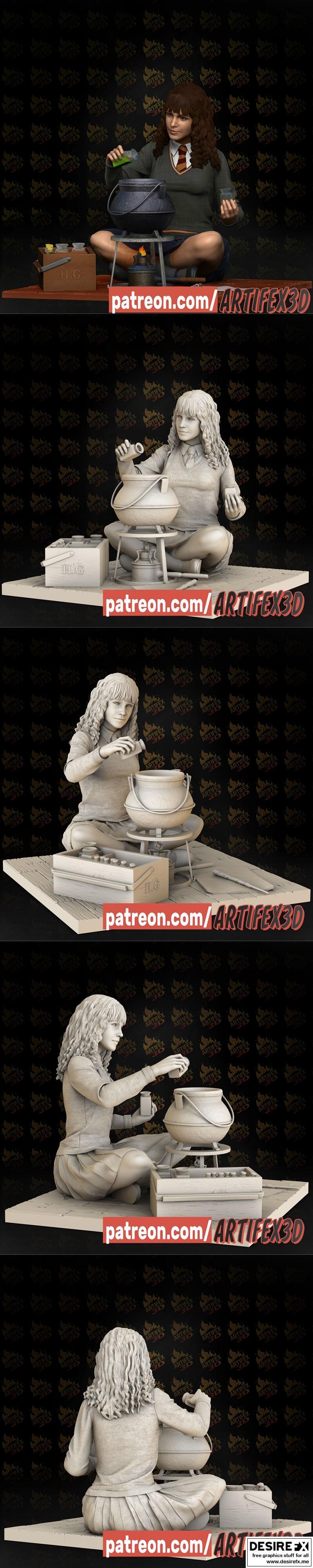 Artifex3d - 赫敏 - 3D打印模型|Artifex3d – Hermione – 3D Print Model STL