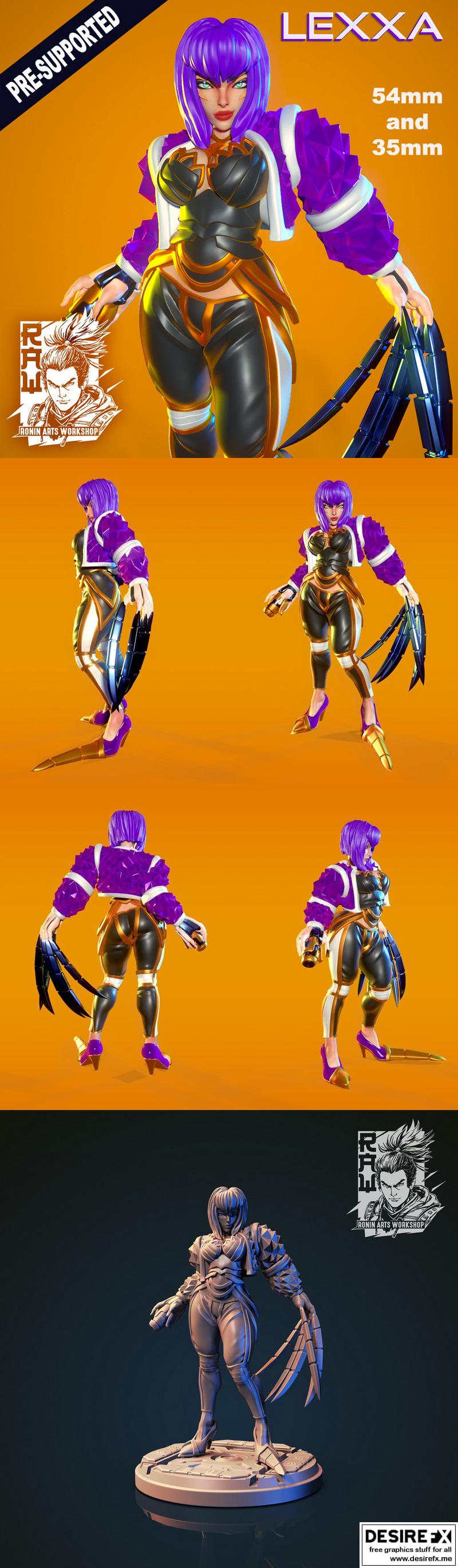 Lexxa - 3D打印动漫角色模型|Lexxa – 3D Print Model