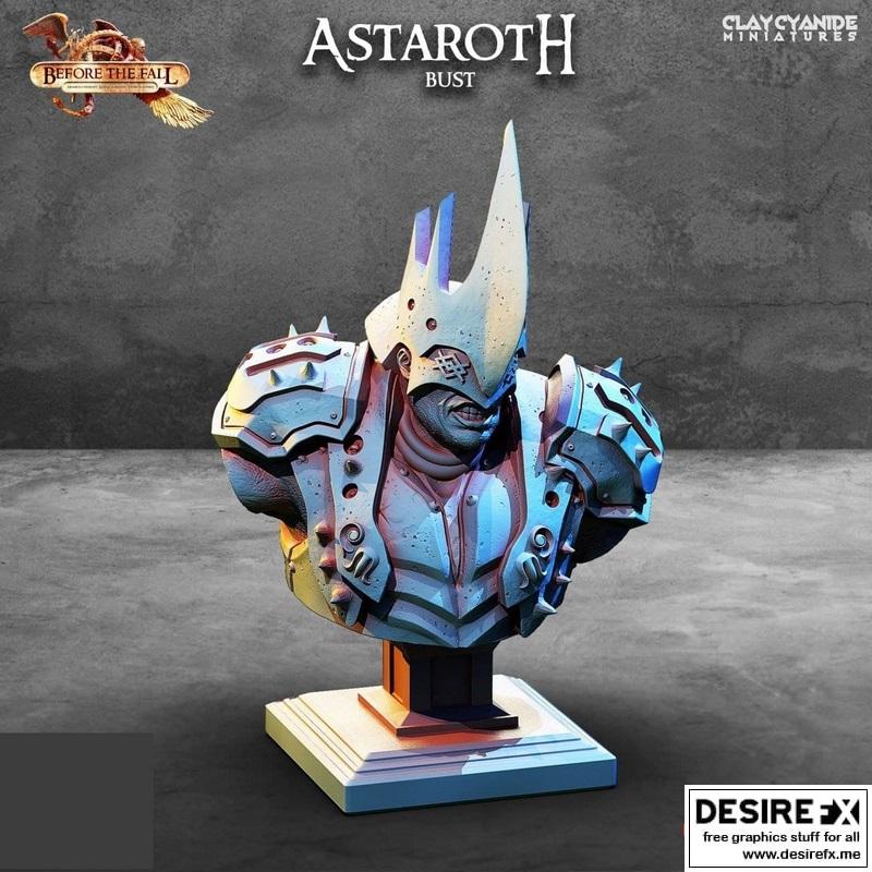 Astaroth模型 3D打印雕塑|Astaroth Bust – 3D Print Model