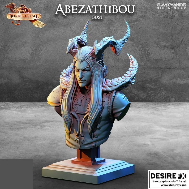 Abezathibou角色3D打印模型|Abezathibou Bust – 3D Print Model