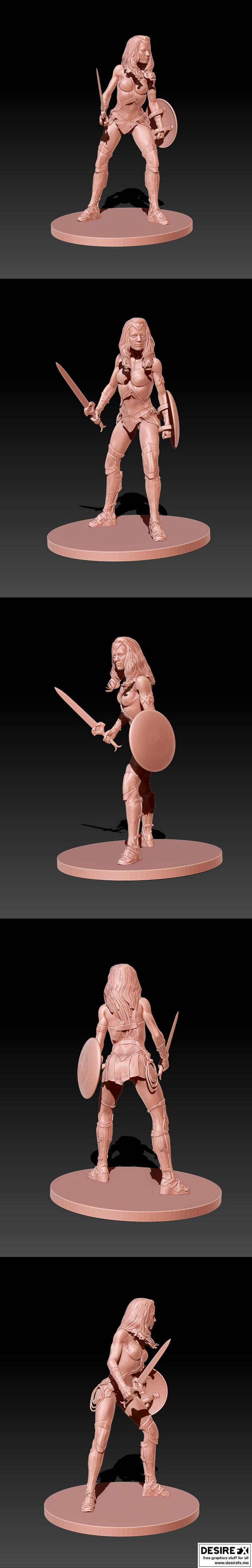 神奇女侠 3D打印模型|Wonder Woman – 3D Print Model