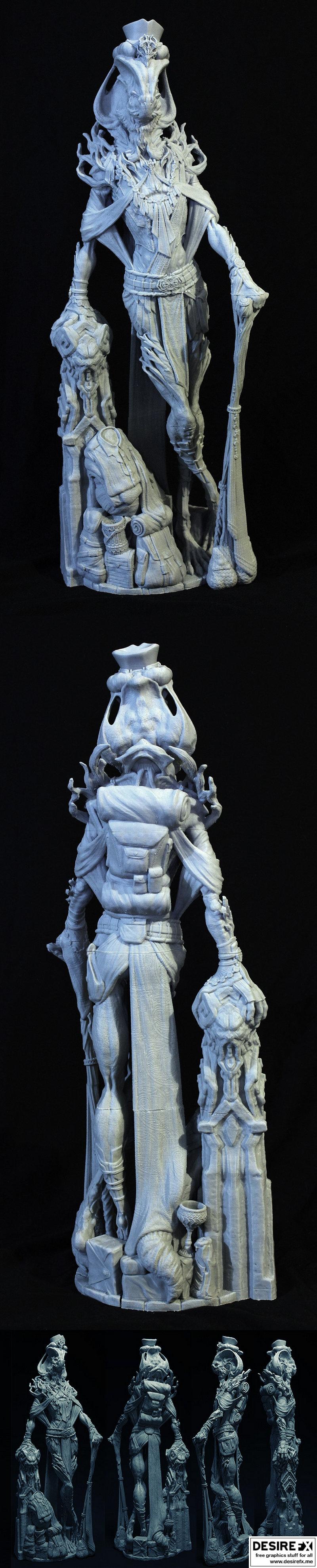 蛇形商人 3D打印模型|Serpentine Merchant – 3D Print Model