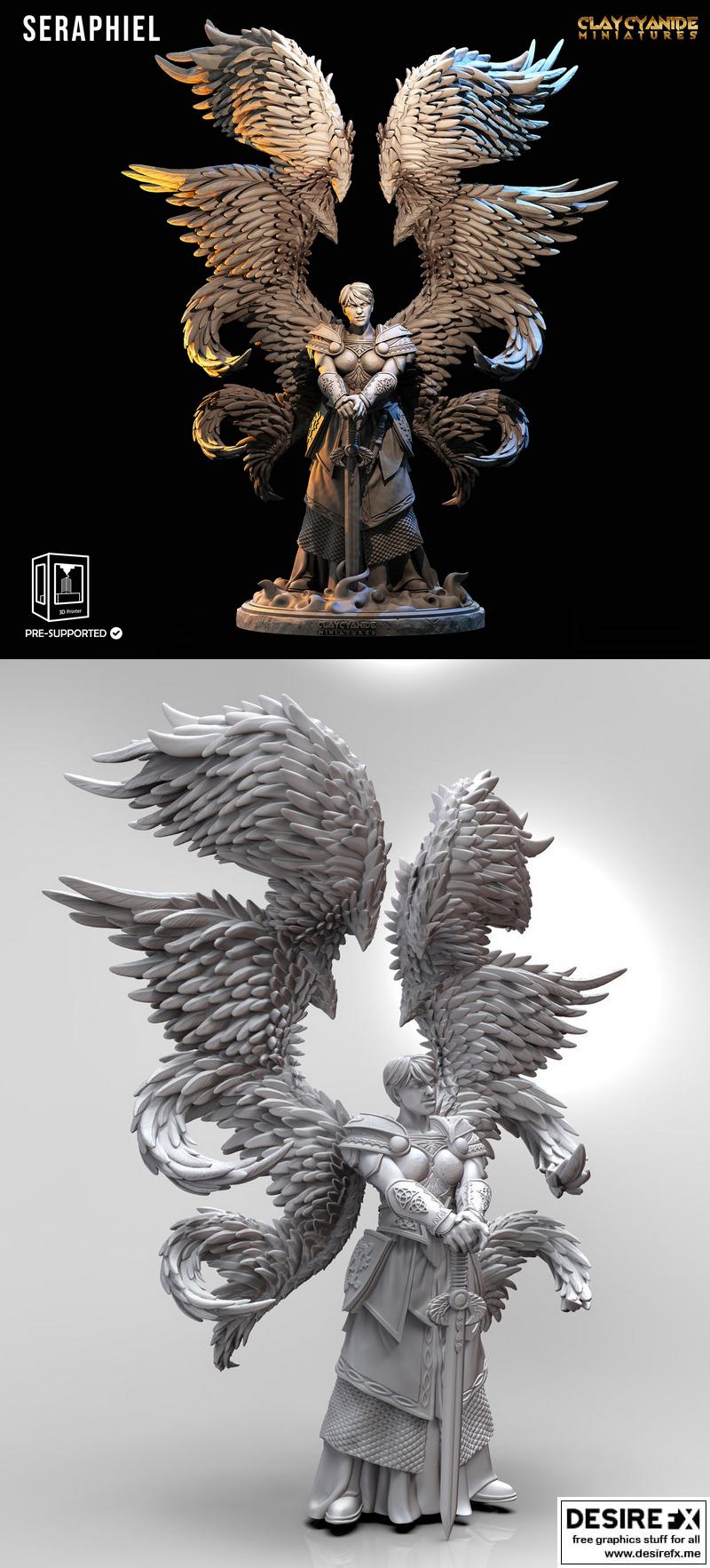 赛菲利尔 3D打印模型|Seraphiel – 3D Print Model