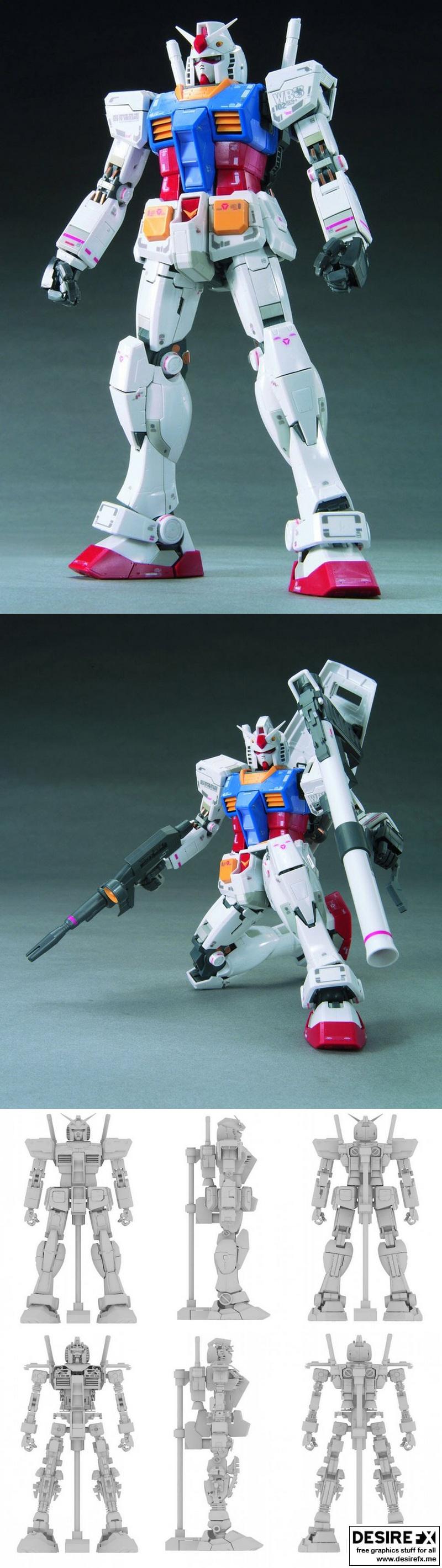 RX-78-2高达 3D打印模型|RX-78-2 Gundam – 3D Print Model