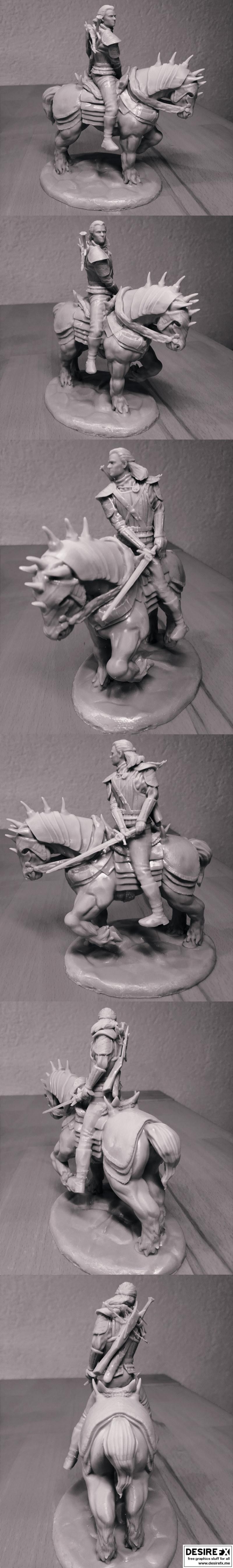 女巫猎人杰洛特 3D打印模型|Geralt the Witcher – 3D Print Model