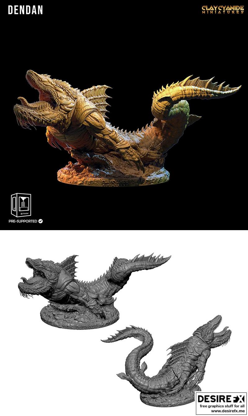 Dendan - 3D打印动漫角色模型|Dendan – 3D Print Model