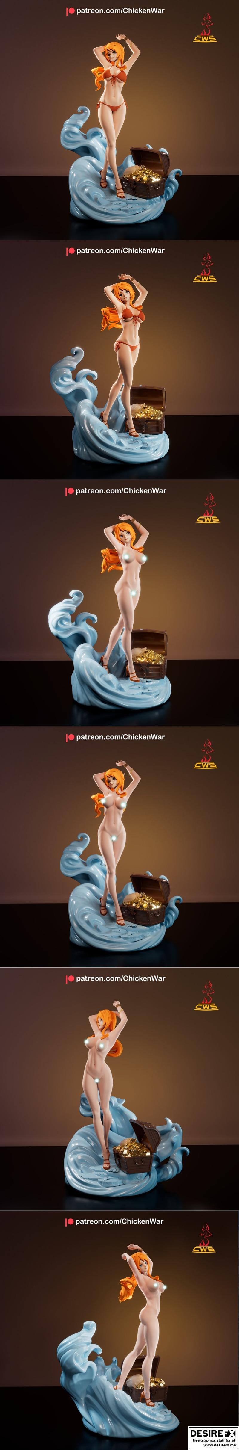 CW Studio - 佳乃 - 3D打印模型|CW Studio – Nami – 3D Print Model STL