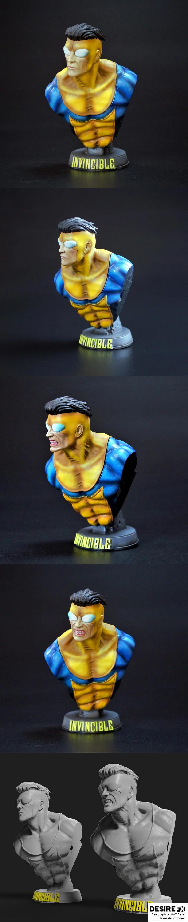 无敌的爆裂——3D打印模型|The Invincible Bust – 3D Print Model