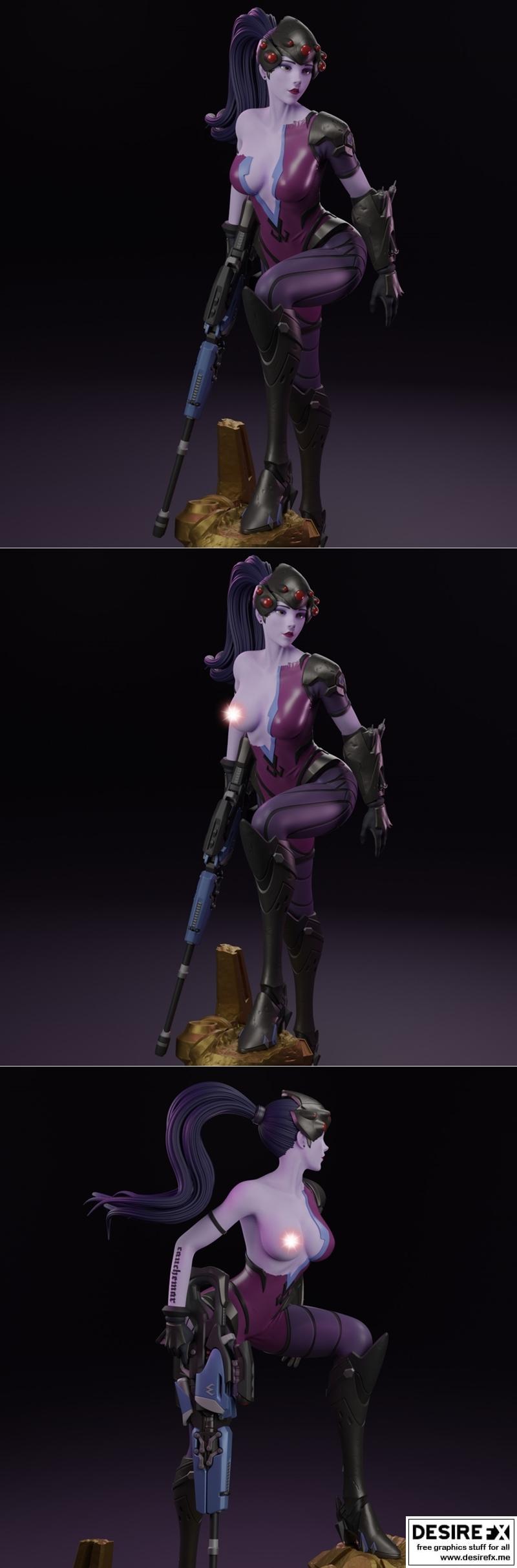 Uroboros3d 枪械3D打印模型：Overwatch Widowmaker|Uroboros3d – Overwatch Widowmaker – 3D Print Model STL