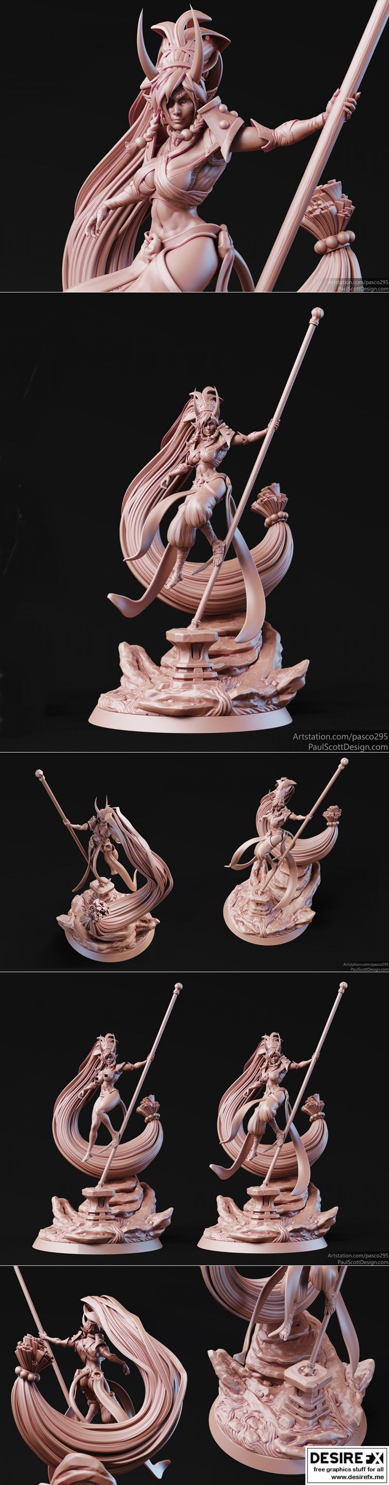 3D打印模型：Tiefling角色造型|Tiefling – 3D Print Model STL