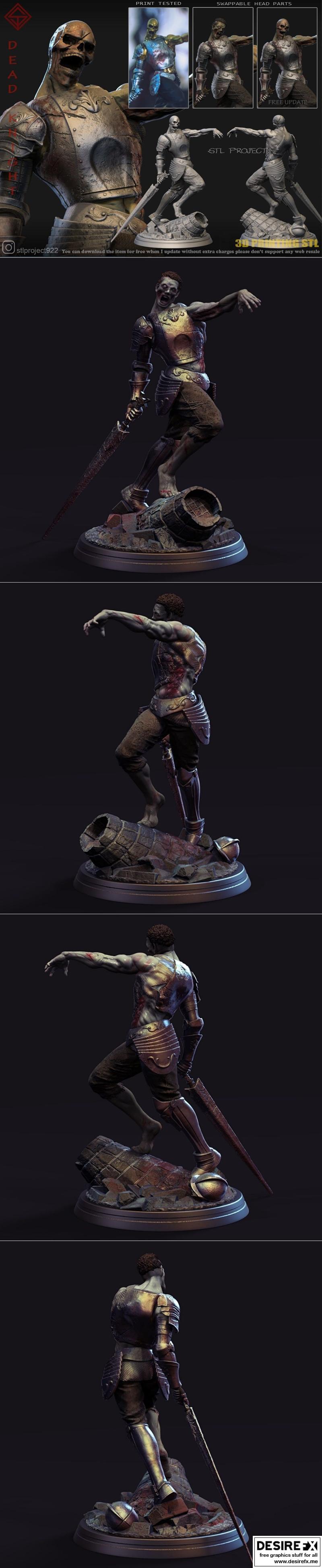 STL项目 - 死骑士 - 3D打印模型|STL Project – Dead Knight – 3D Print Model STL