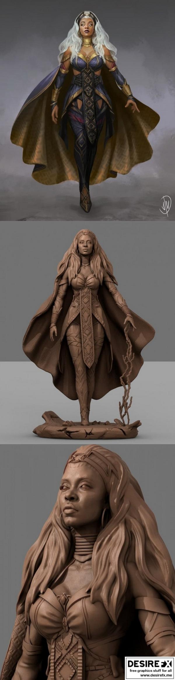 风暴X战警——3D打印模型|Storm X-Men – 3D Print Model