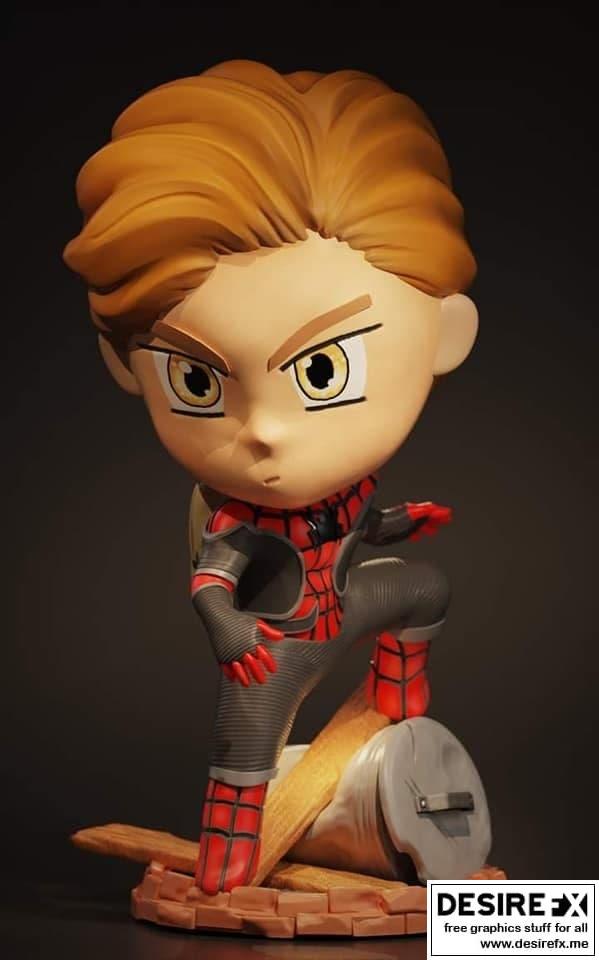 蜘蛛侠迷你萌系3D打印模型|Spider-Man Chibi – 3D Print Model