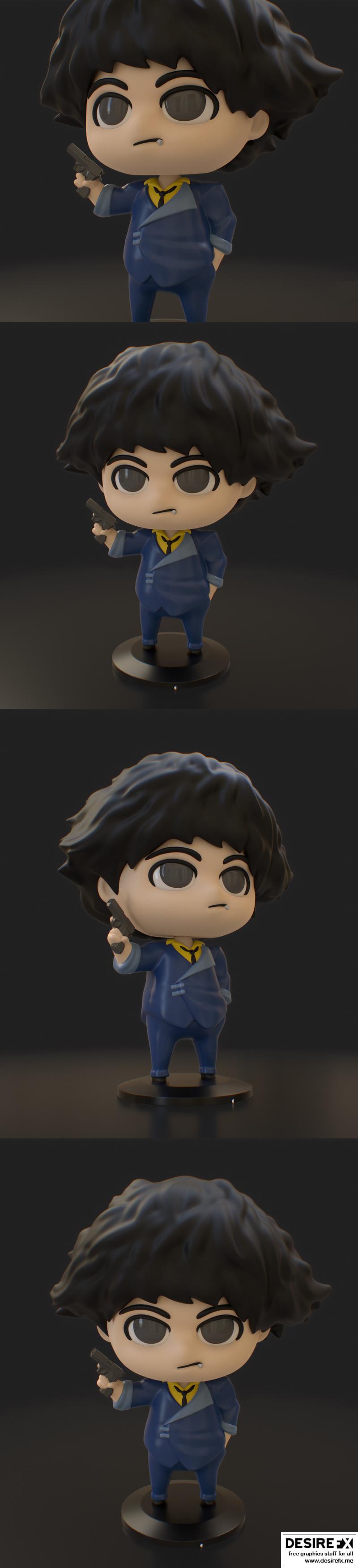 PlaKit 《太空牛仔》斯派克 3D打印模型|PlaKit Cowboy Bebop Spike – 3D Print Model