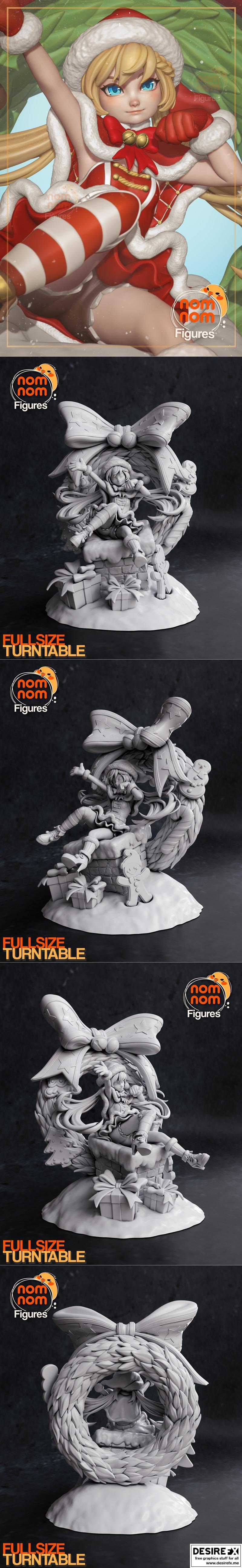 Nomnom原创系列 - Bella Bells 3D打印模型|Nomnom Figures – Bella Bells – Nomnom Original – 3D Print Model STL