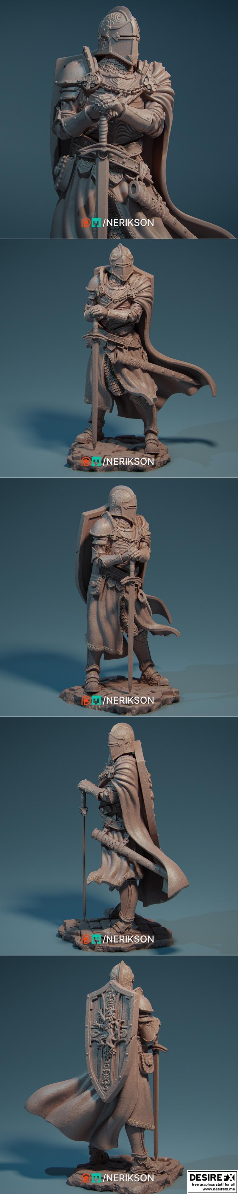 Nerikson – 伊凡赫：孤胆骑士 3D打印模型|Nerikson – Ivanhoe the Lone Knight – 3D Print Model STL