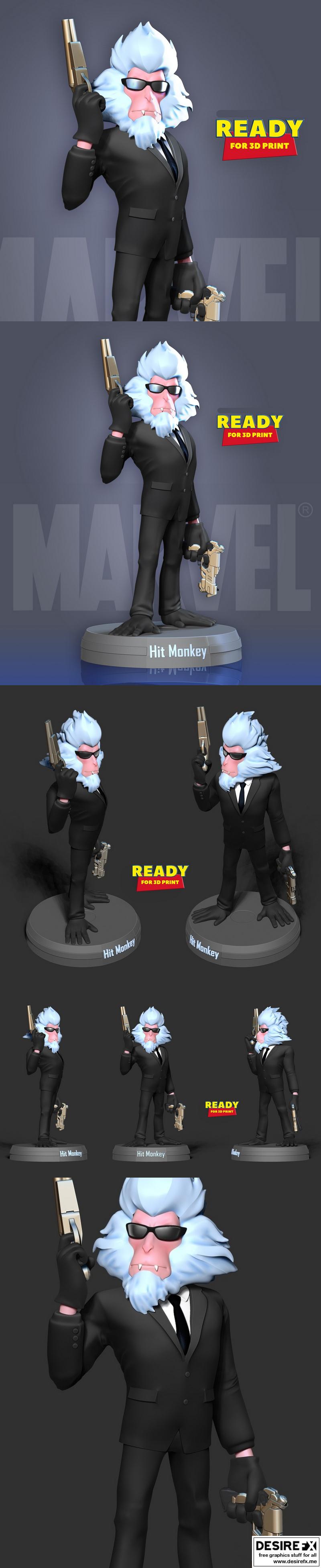 Hit Monkey – 3D打印模型：动漫游戏角色还原|Hit Monkey – 3D Print Model