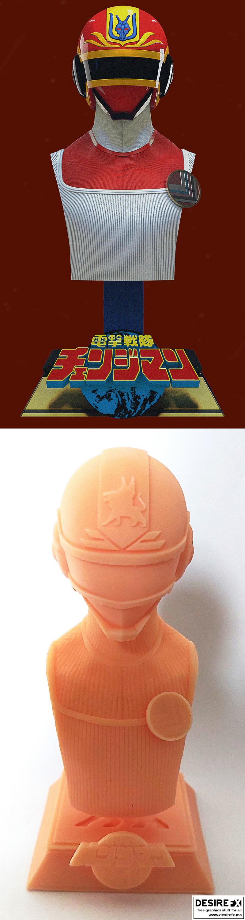 龙雕3D打印模型|Change Dragon Bust – 3D Print Model