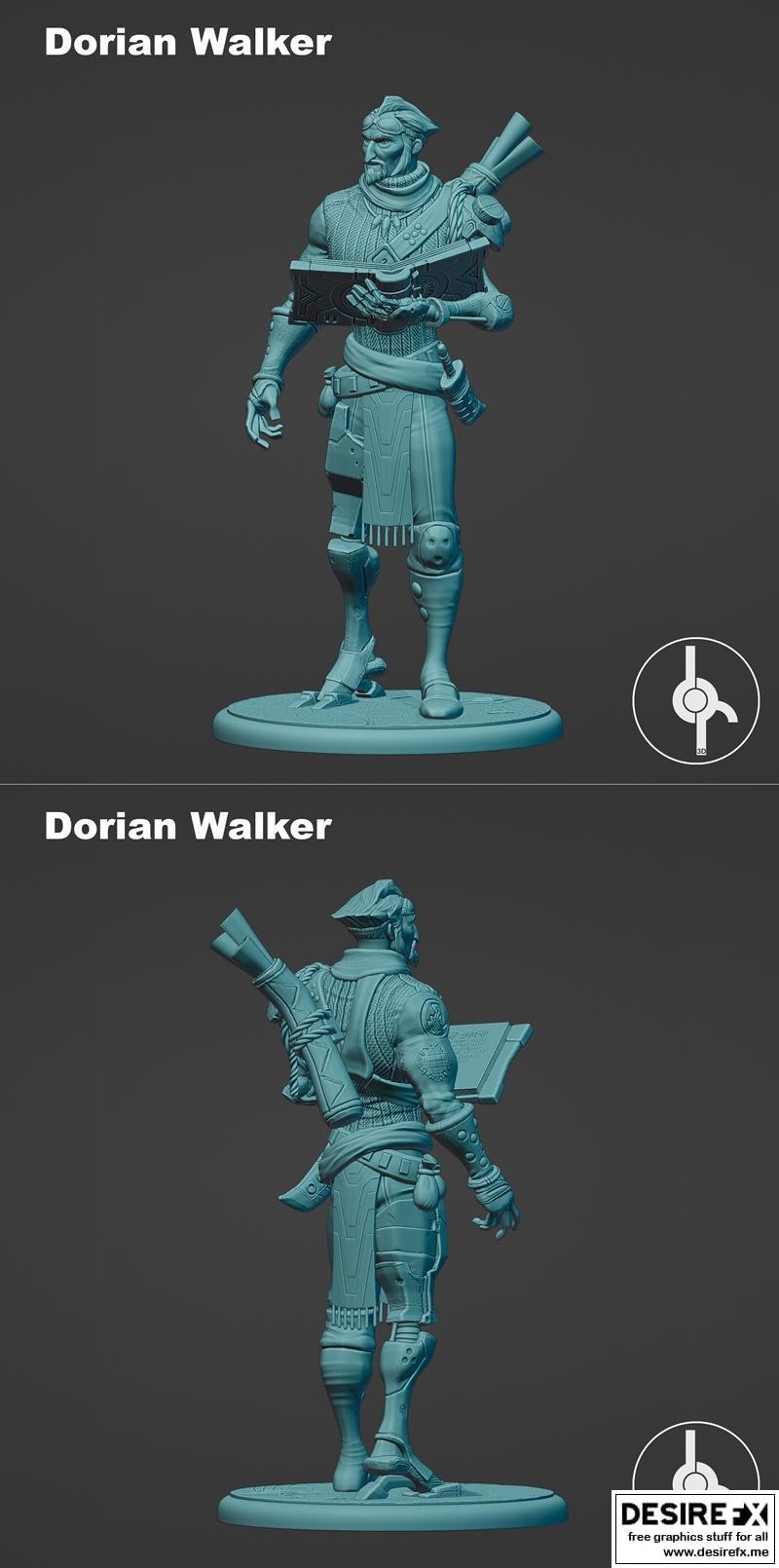 Wildstar - 多里安·沃克 - 3D打印模型|Wildstar – Dorian Walker – 3D Print Model STL