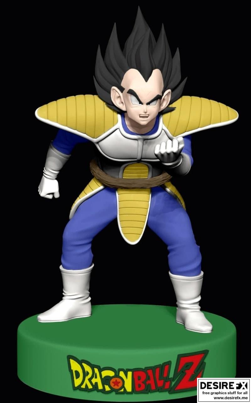 龙珠 - 贝吉塔 - 3D打印模型|Dragon Ball – Vegeta – 3D Print Model